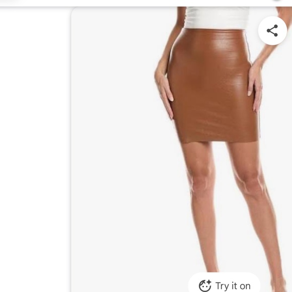 Commando Women's Brown Perfect Control Mini Skirt(NWT) - Picture 2 of 3